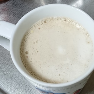 おいしい牛乳でカプチーノ。